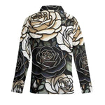Gothic Rose Pajama Top - Dark Floral Pattern Detail | Our Phoenix Rise