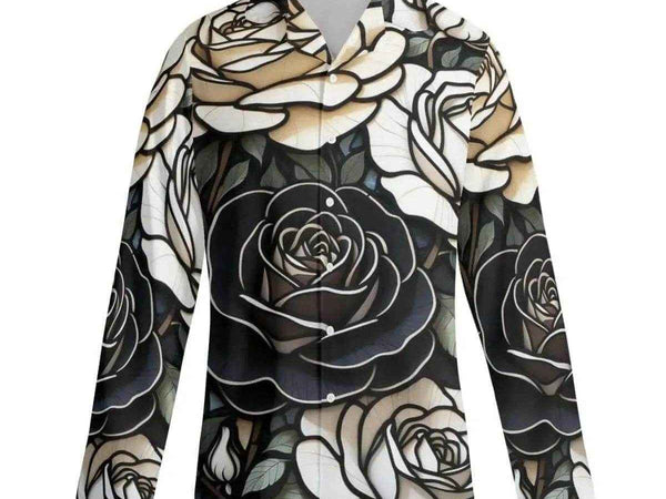 Gothic Rose Pajama Set | Dark Floral Loungewear