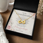 Infinity Heart Necklace for Grandmother - Lifestyle Mockup Outdoors | Our Phoenix Rise