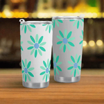 "Retro Daisy" Insulated Travel Mug | Iron Phoenix GHG - Iron Phoenix GHG