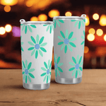 Retro Daisy Insulated Travel Mug Detailed View 6 | Our Phoenix Rise
