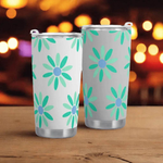 "Retro Daisy" Insulated Travel Mug | Iron Phoenix GHG - Iron Phoenix GHG