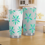 Retro Daisy Insulated Travel Mug Detailed View 4 | Our Phoenix Rise
