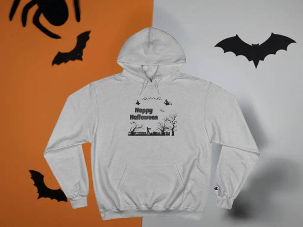 Halloween Hoodie, Champion, Eco-Friendly Warmth - Iron Phoenix GHG