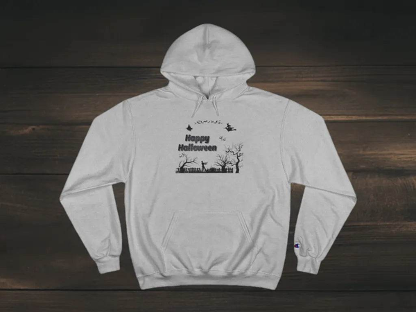 Halloween Hoodie, Champion, Eco-Friendly Warmth - Iron Phoenix GHG