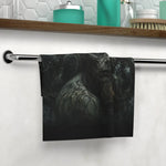 Goth Bathroom Decor Face Towel - Close-up of Ghastly Figure and Candlelight - Detail 11 | Our Phoenix Rise