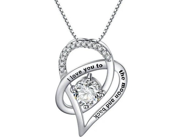 Sentimental Gift Necklace for Her | Heart Pendant IP - Iron Phoenix GHG