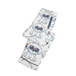 Personalized Photo Pajamas Set - White pants folded, dog in sunglasses print | Our Phoenix Rise