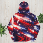 Personalized Americana Galaxy Hoodie Red White Blue 2XS-6XL