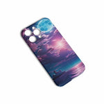 Purple Sunset Moon iPhone Case - alternate angle clear background | Our Phoenix Rise