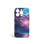Purple Sunset Moon iPhone Case - front view clear background | Our Phoenix Rise