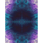 Purple Teal Abstract Fleece Throw Blanket - Design Close Up | Our Phoenix Rise