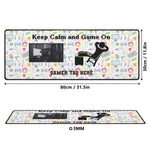 Keep Calm Gaming Desk Mat | Personalized Gamer Mouse Pad