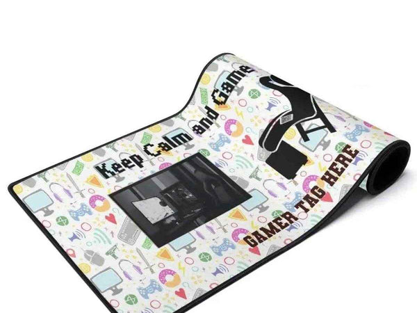 Keep Calm Gaming Desk Mat | Personalized Gamer Mouse Pad