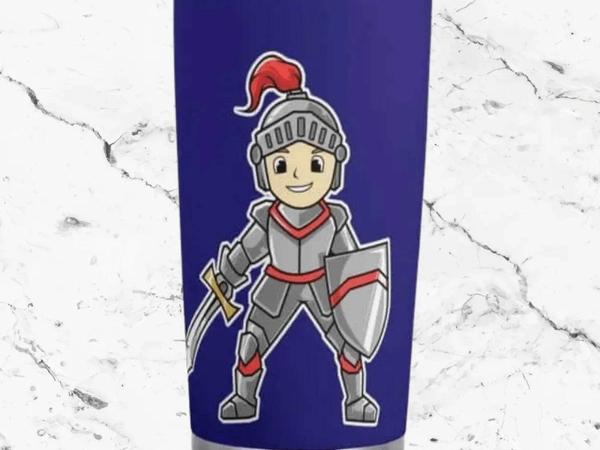 Customizable Knight Travel Mug (20oz)| Iron Phoenix GHG - Iron Phoenix GHG