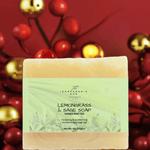 Lemongrass Sage Soap 4oz, Organic Calm, Sensitive Skin Care - Iron Phoenix GHG