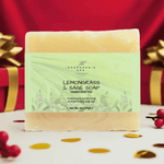 Lemongrass Sage Soap 4oz, Organic Calm, Sensitive Skin Care - Iron Phoenix GHG