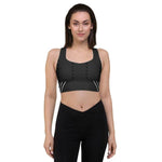 Endurance Longline Sports Bra - Black, internal view of removable padding | Our Phoenix Rise