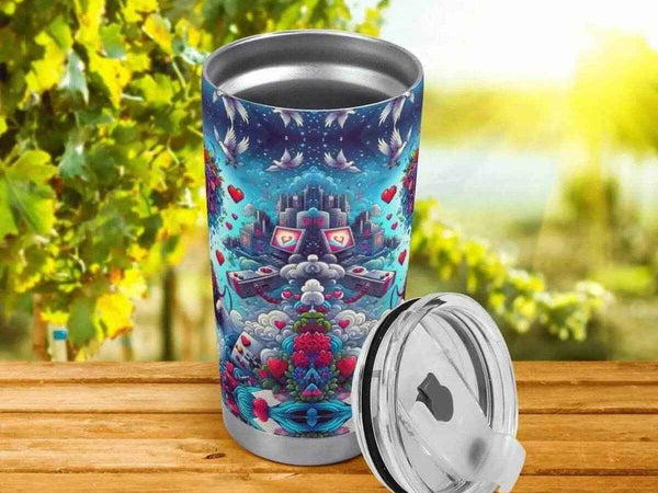 Pixel Heart Gaming Tumbler | Love Game Insulated Mug