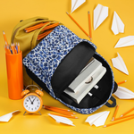 Blue Mosaic Backpack | Artistic School and Travel Bag - Iron Phoenix GHG