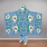 Unicorn Rose Heart Hooded Blanket - full display | Our Phoenix Rise