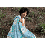 Unicorn Rose Heart Hooded Blanket - showcasing soft microfiber fleece texture | Our Phoenix Rise