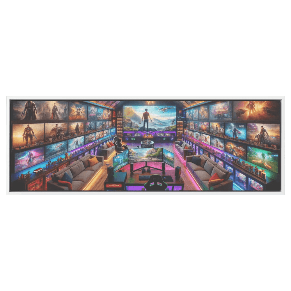 " Gaming Room Dreams" Canvas Art by Shadowseeker | Iron Phoenix GHG