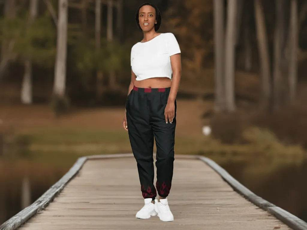 "Maroon Flame" Water-Resistant Track Pants | Iron Phoenix - Iron Phoenix GHG