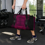 Maroon Abstract Print Duffle Bag - Lifestyle Travel Setting | Our Phoenix Rise