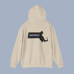Massachusetts Masshole Adams Hoodie Detail 6 | Our Phoenix Rise