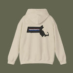 Massachusetts Masshole Adams Hoodie Detail 5 | Our Phoenix Rise