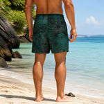 Tropical Botanical Mens Board Shorts - Lifestyle Beachwear View 1 | Our Phoenix Rise