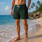 Tropical Botanical Mens Board Shorts - Lifestyle Beachwear View 4 | Our Phoenix Rise