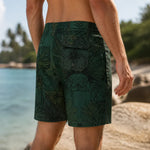 Tropical Botanical Mens Board Shorts - Lifestyle Beachwear View 5 | Our Phoenix Rise