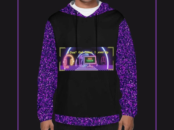 "Level Up" Gamer Hoodie (Glitter) - Iron Phoenix GHG