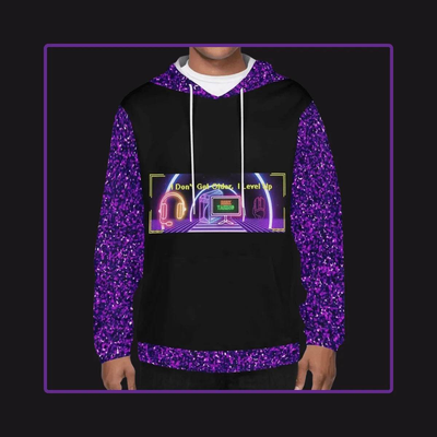 "Level Up" Gamer Hoodie (Glitter) - Iron Phoenix GHG