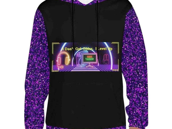 "Level Up" Gamer Hoodie (Glitter)