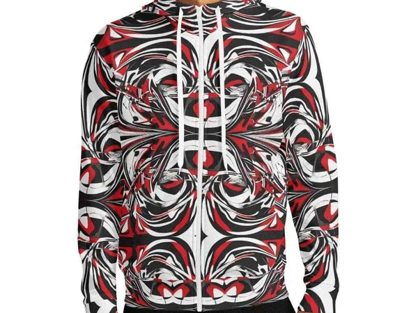 "Abstract Fury" Women's Hoodie |Shadowseeker | Iron Phoenix