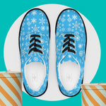 Men's Snowflake Canvas Shoes - Black laces overhead view | Our Phoenix Rise