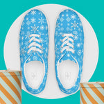 Men's Snowflake Canvas Shoes - White laces top view | Our Phoenix Rise