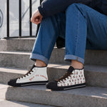 Back to Gaming Canvas Sneakers - Close-up Lifestyle Shot of White Shoes | Our Phoenix Rise