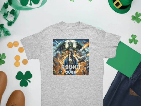 "Round Over" Gamer T-Shirt by Shadowseeker | Iron Phoenix GHG - Iron Phoenix GHG
