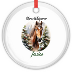 Classic Elegance Glass Round Premium Ornament With Gift Box