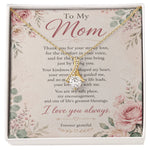 Meaningful Necklace for Mom - 18k Yellow Gold Finish Ribbon Pendant - Detail 21 | Our Phoenix Rise