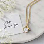 Meaningful Necklace for Mom - Lifestyle Mockup Close-up | Our Phoenix Rise