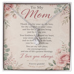 Meaningful Necklace for Mom - 14k White Gold Finish Ribbon Pendant - Detail 19 | Our Phoenix Rise