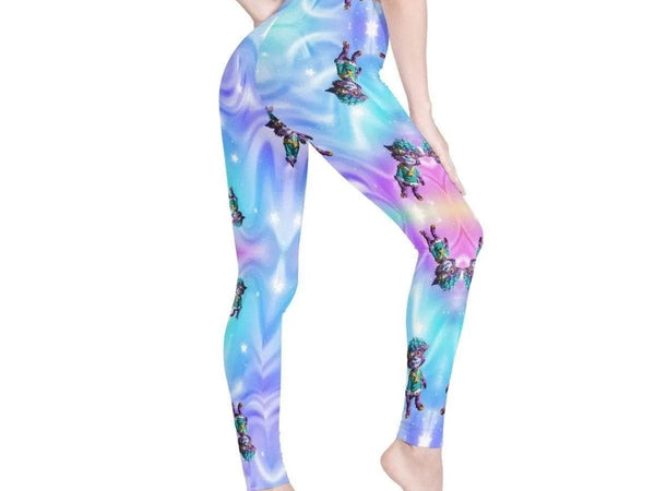 Little Monster Print Leggings | Cute Iron Phoenix Yoga Tights - Iron Phoenix GHG