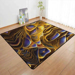 Mystic Aura Area Rug | Gold Fantasy Gaming and Yoga Mat