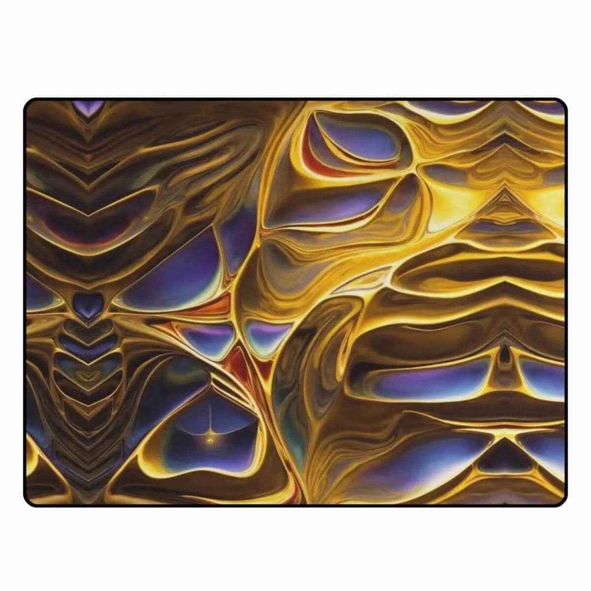 Mystic Aura Area Rug | Gold Fantasy Gaming and Yoga Mat