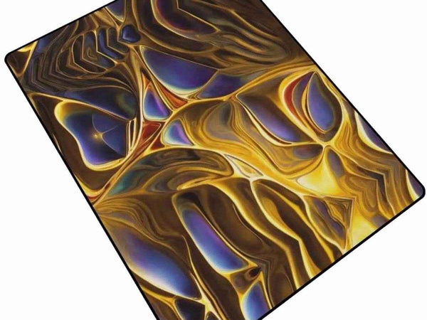 Mystic Aura Area Rug | Gold Fantasy Gaming and Yoga Mat
